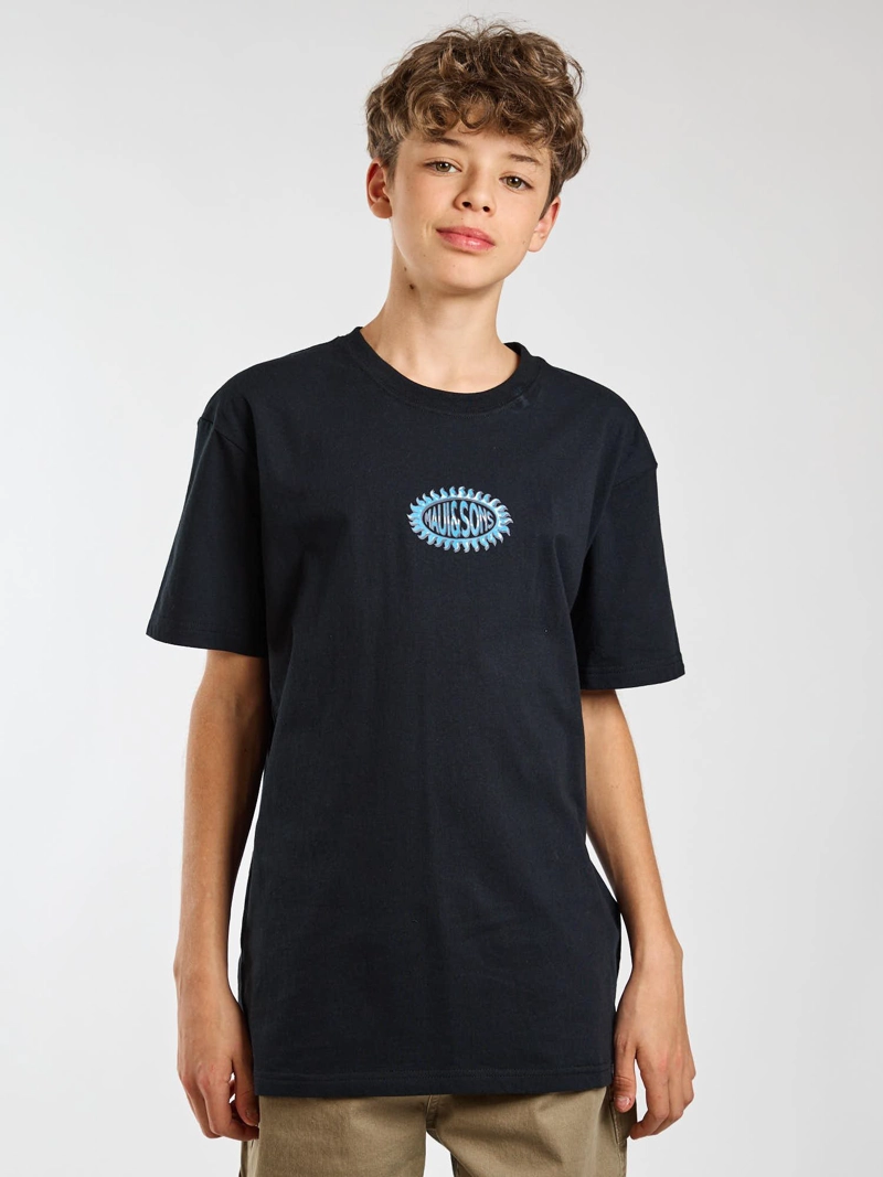 POLERA MC SUNBURST NEGRO INFANTIL MAUI AND SONS - 1