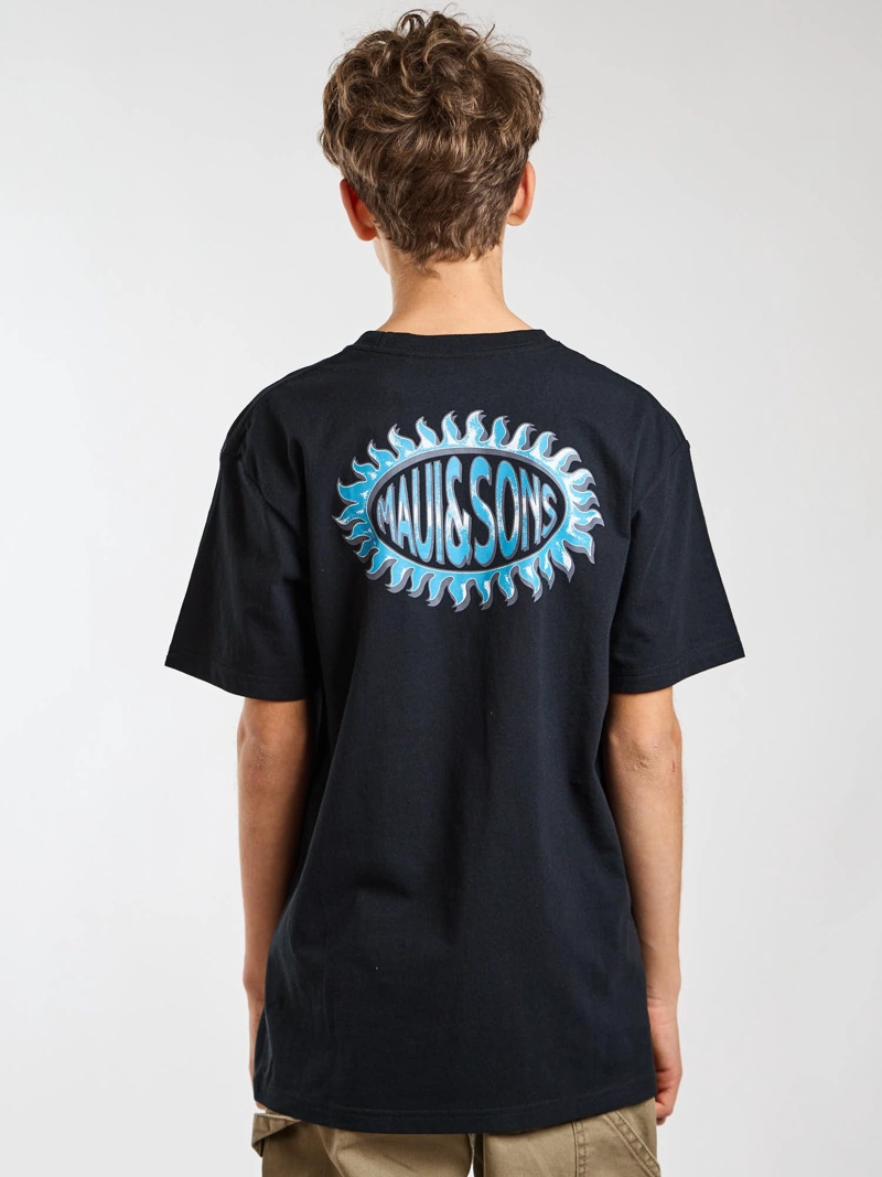 POLERA MC SUNBURST NEGRO INFANTIL MAUI AND SONS - 2