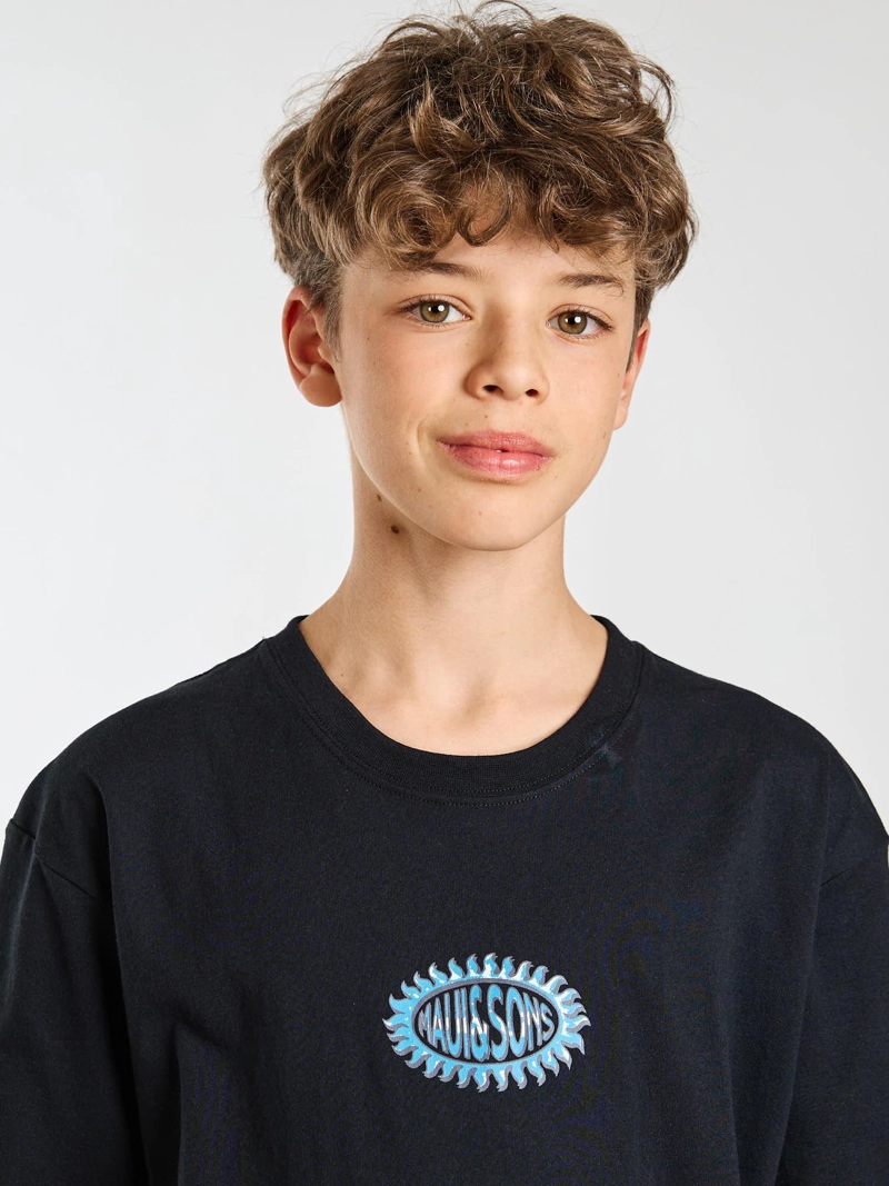 POLERA MC SUNBURST NEGRO INFANTIL MAUI AND SONS - 5