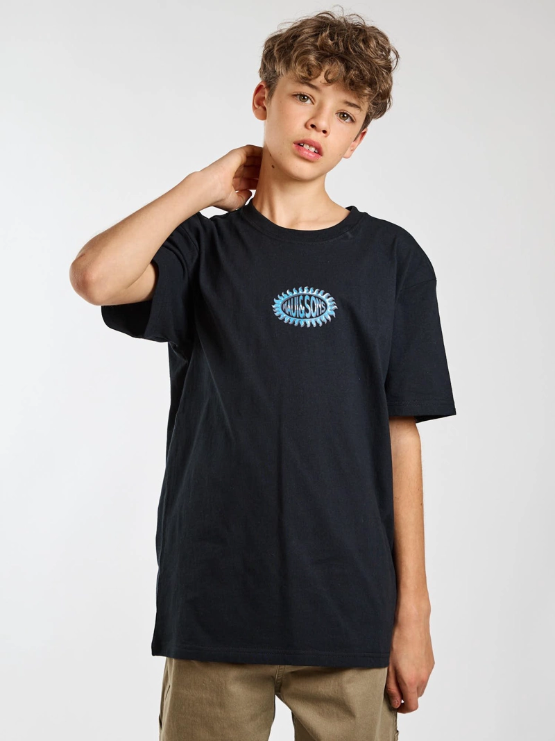 POLERA MC SUNBURST NEGRO INFANTIL MAUI AND SONS - 6