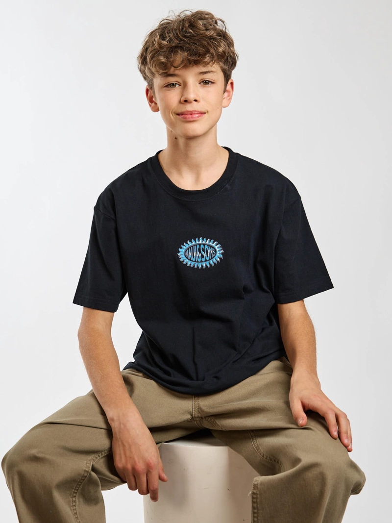 POLERA MC SUNBURST NEGRO INFANTIL MAUI AND SONS - 7