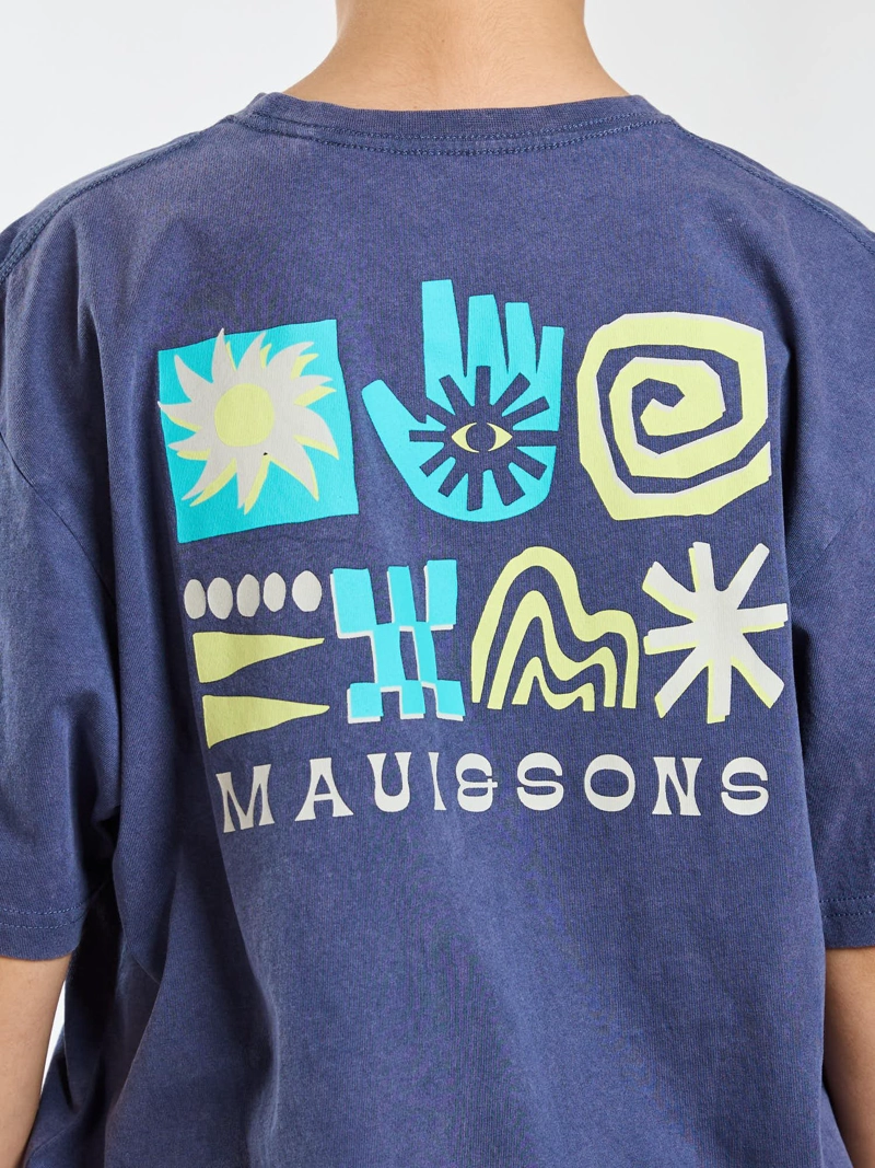 POLERA MC HALE AZUL INFANTIL MAUI AND SONS - 4