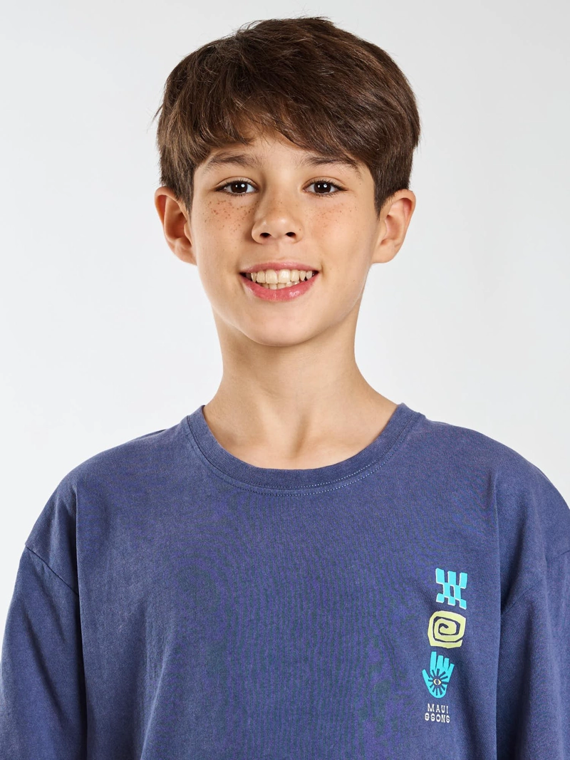 POLERA MC HALE AZUL INFANTIL MAUI AND SONS - 5