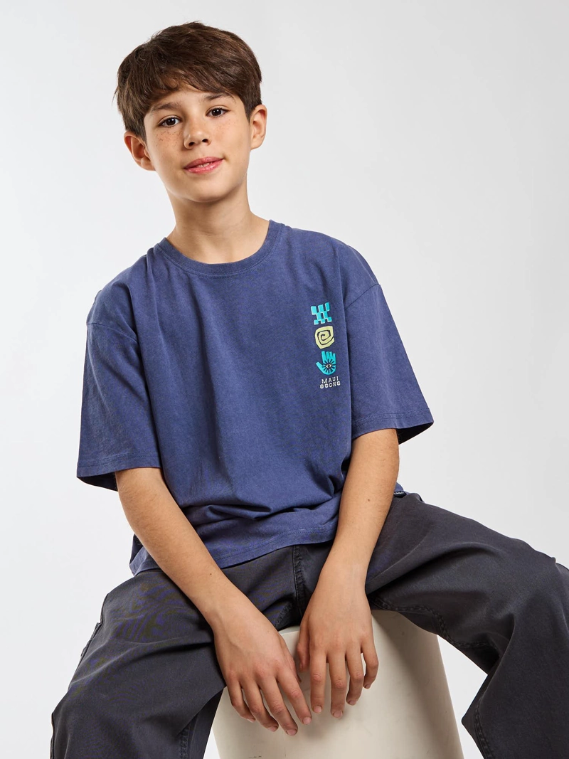 POLERA MC HALE AZUL INFANTIL MAUI AND SONS - 8