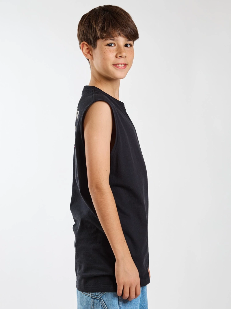 POLERA SM BOARDWALK NEGRO INFANTIL MAUI AND SONS - 3
