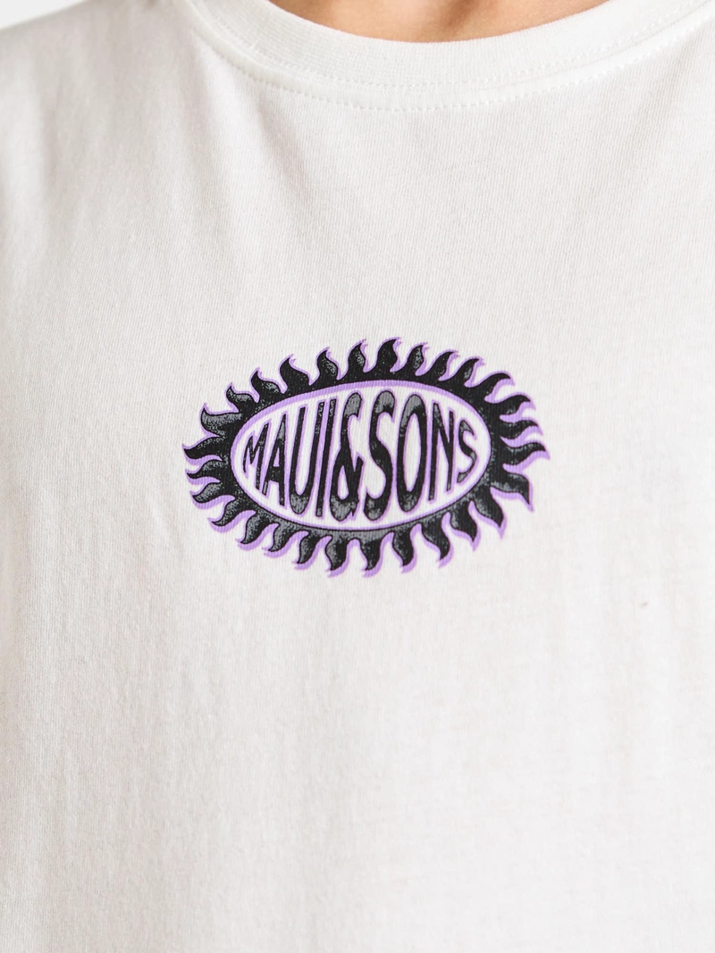 POLERA MC SUNBURST BLANCO INFANTIL MAUI AND SONS - 6