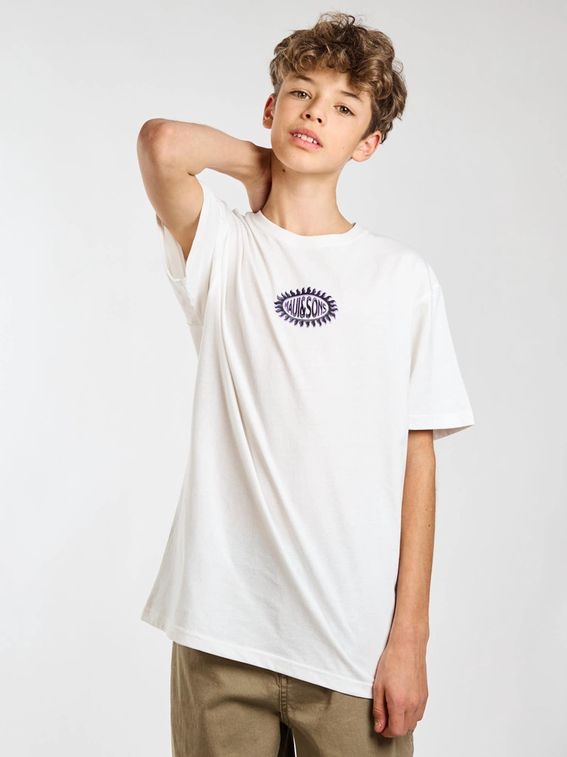 POLERA MC SUNBURST BLANCO INFANTIL MAUI AND SONS - 7