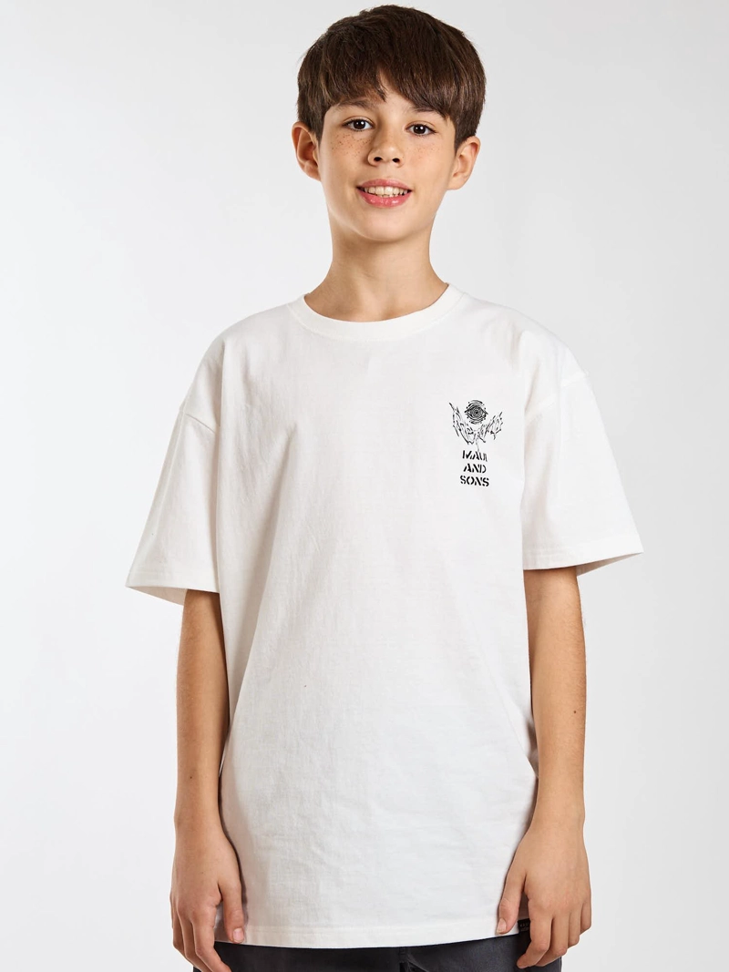 POLERA MC AQUA BLANCO INFANTIL MAUI AND SONS - 1