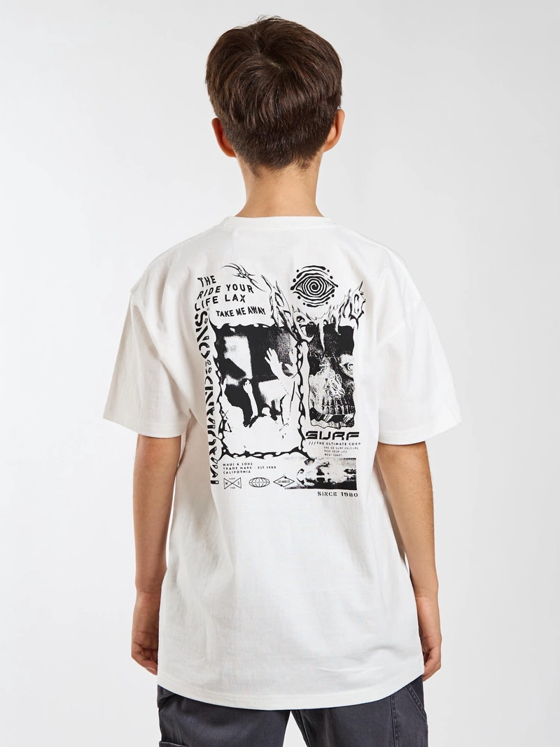 POLERA MC AQUA BLANCO INFANTIL MAUI AND SONS - 2