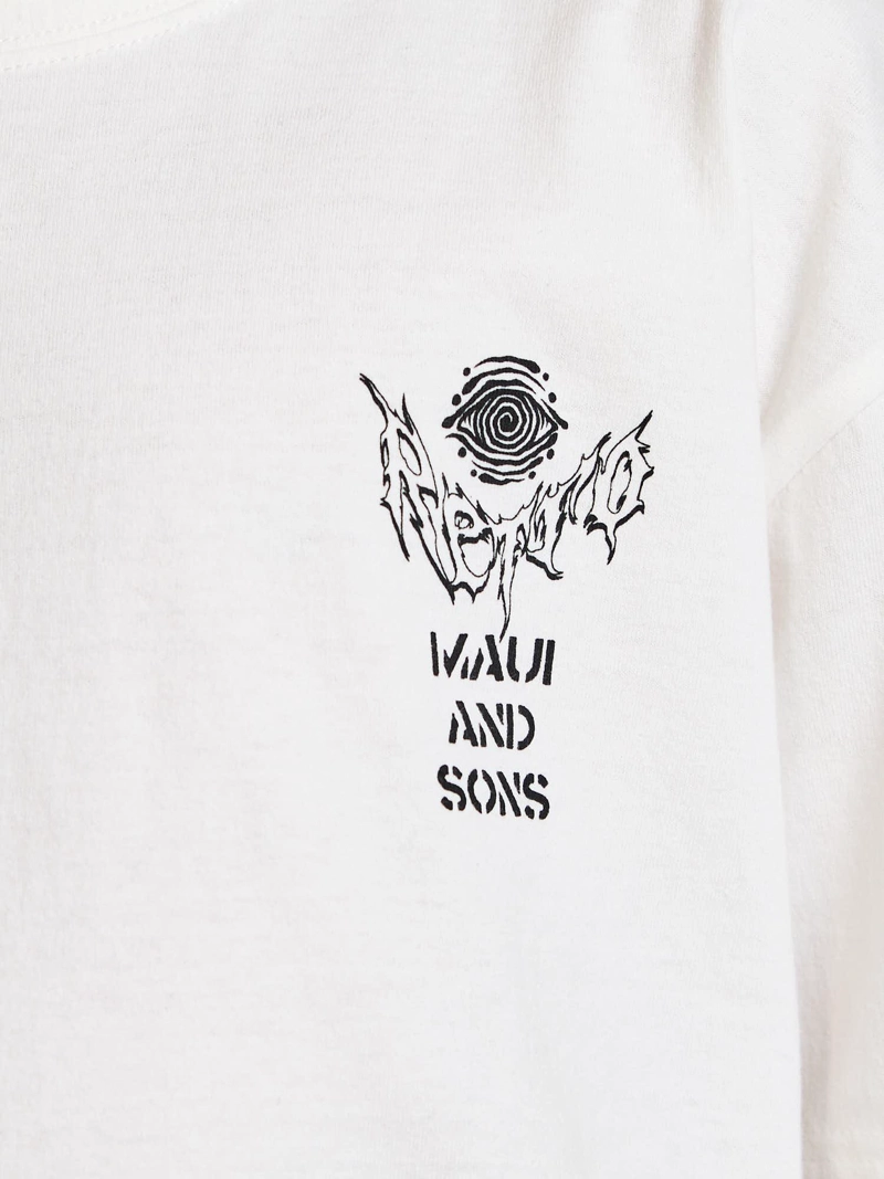 POLERA MC AQUA BLANCO INFANTIL MAUI AND SONS - 6