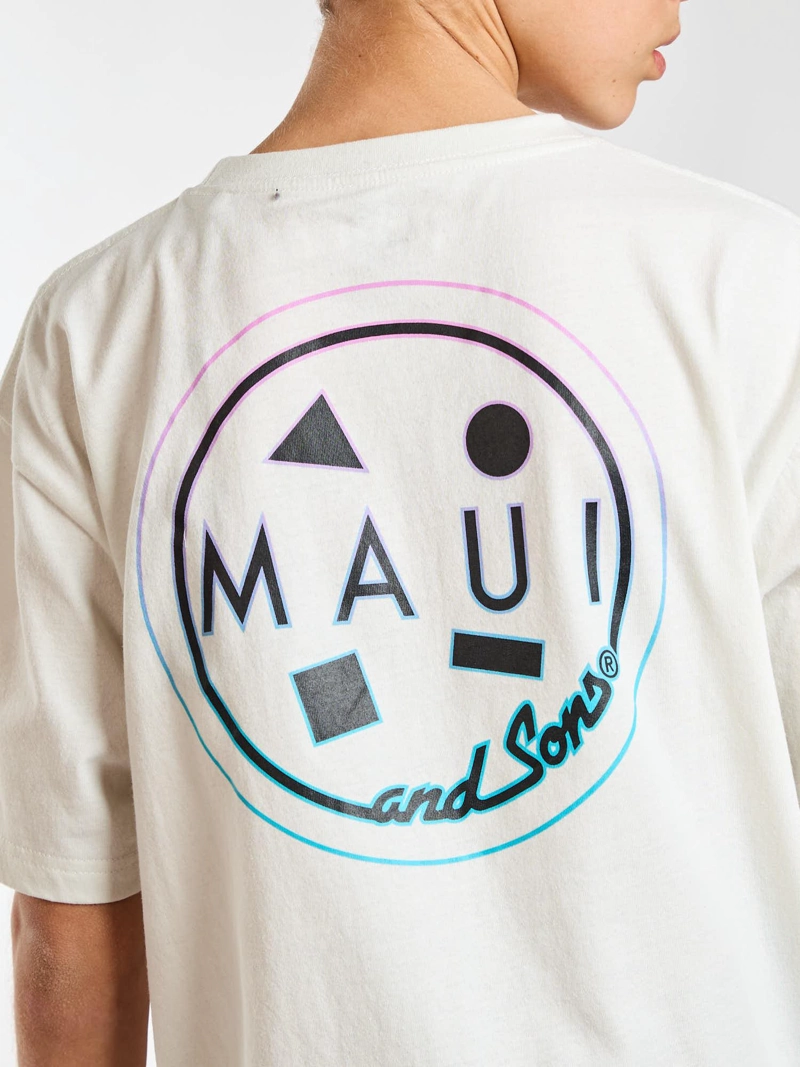 POLERA MC GRADIENT BLANCO INFANTIL MAUI AND SONS - 4