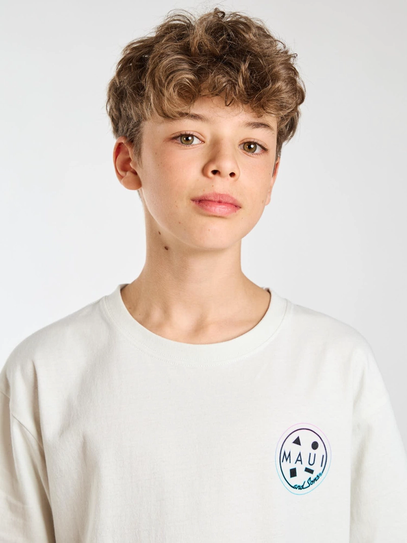 POLERA MC GRADIENT BLANCO INFANTIL MAUI AND SONS - 5