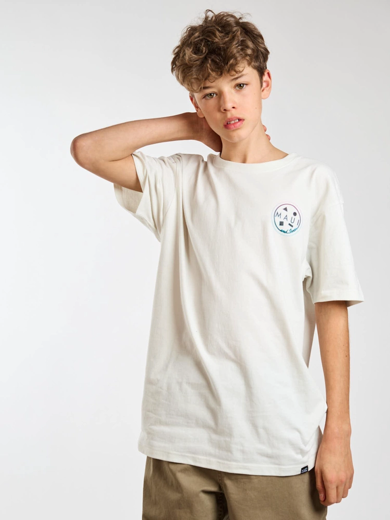 POLERA MC GRADIENT BLANCO INFANTIL MAUI AND SONS - 7