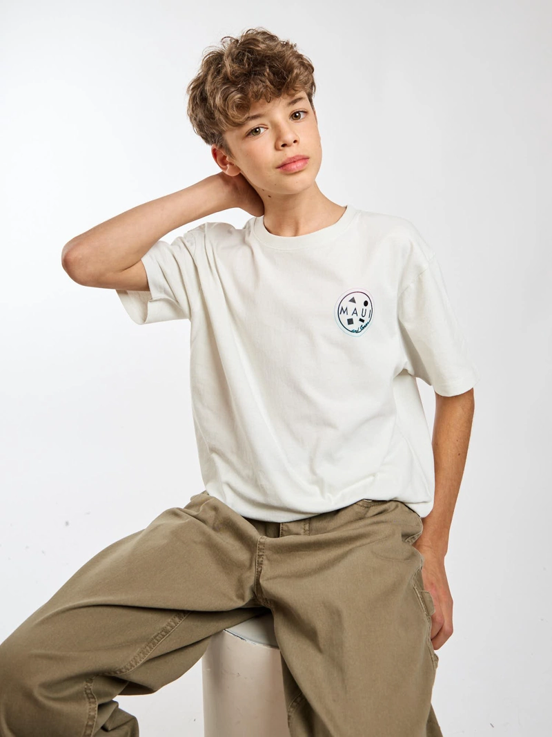 POLERA MC GRADIENT BLANCO INFANTIL MAUI AND SONS - 8