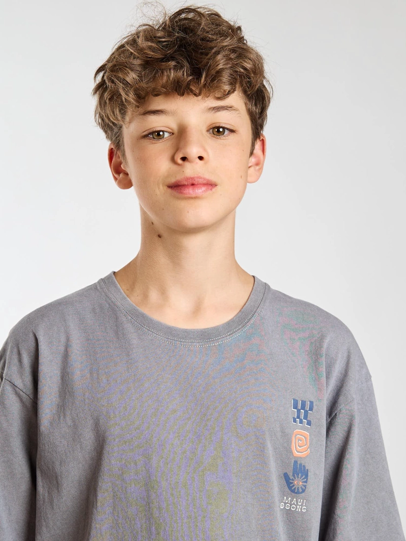 POLERA MC HALE GRIS INFANTIL MAUI AND SONS - 5