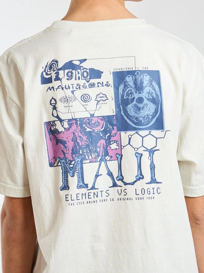 POLERA MC HORIZON BLANCO INFANTIL MAUI AND SONS - 4