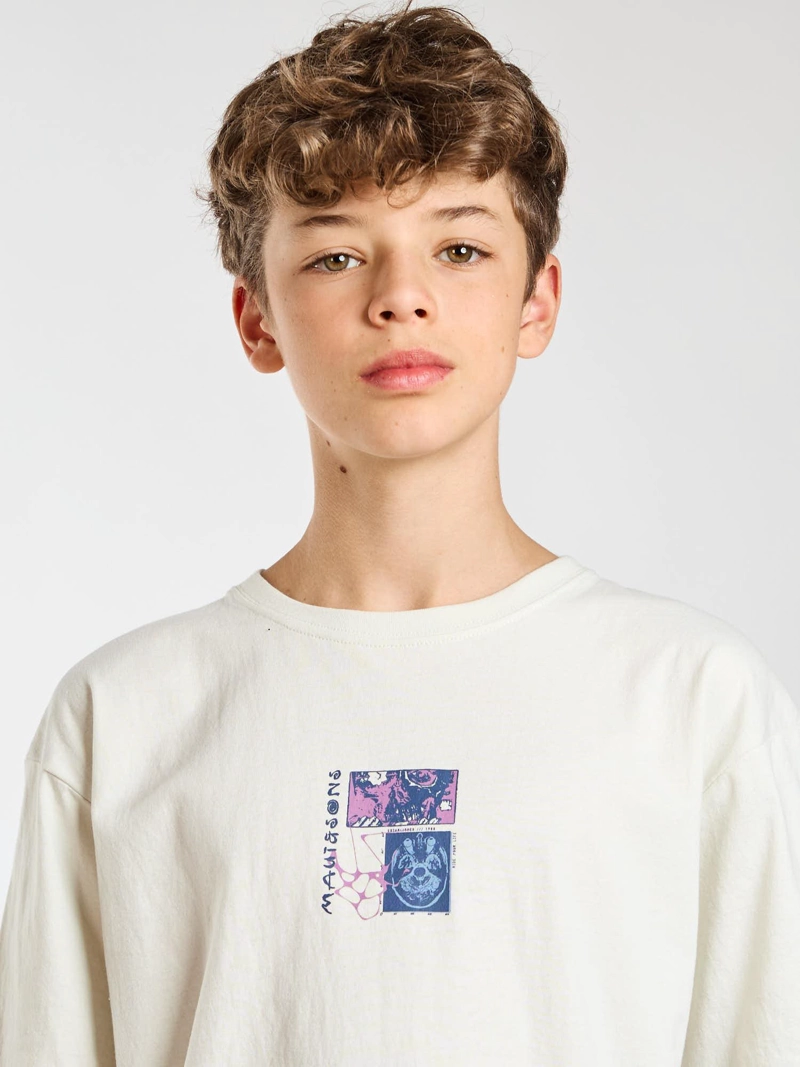 POLERA MC HORIZON BLANCO INFANTIL MAUI AND SONS - 5