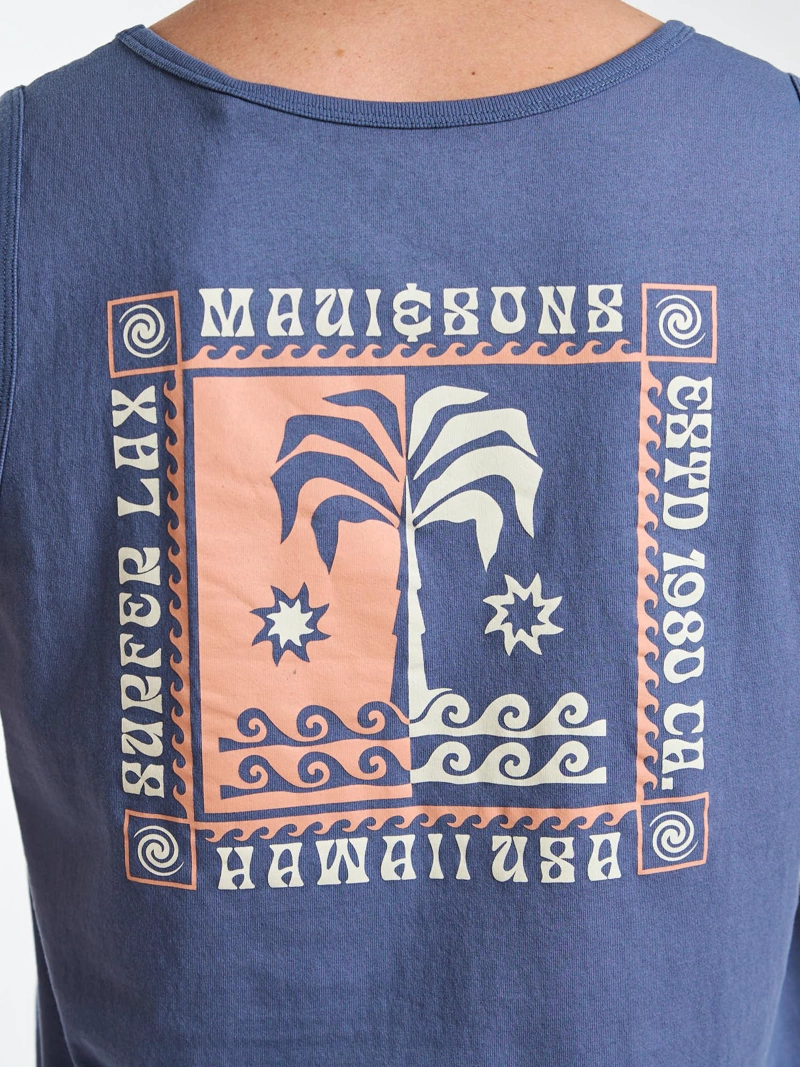 POLERA SM SURFER LAX CELESTE HOMBRE MAUI AND SONS - 4