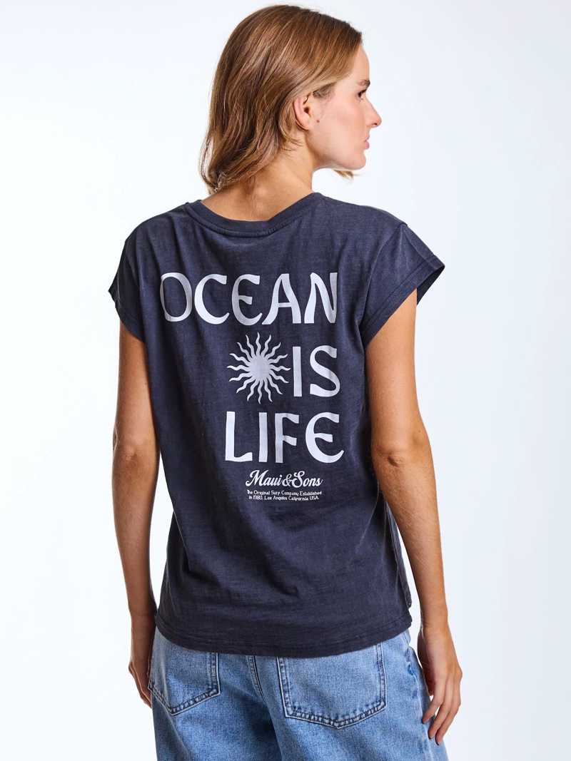 POLERA MC DUNA NEGRO MUJER MAUI AND SONS - 2