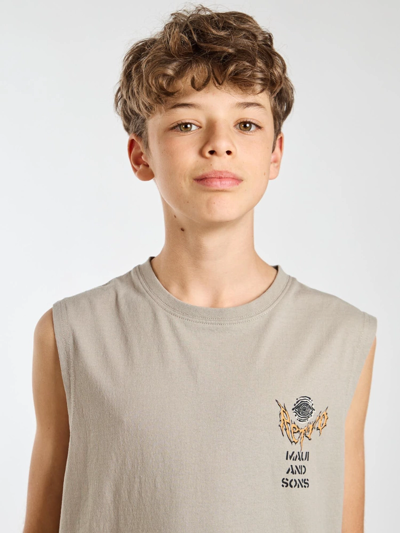 POLERA SM BREAKER BEIGE INFANTIL MAUI AND SONS - 5