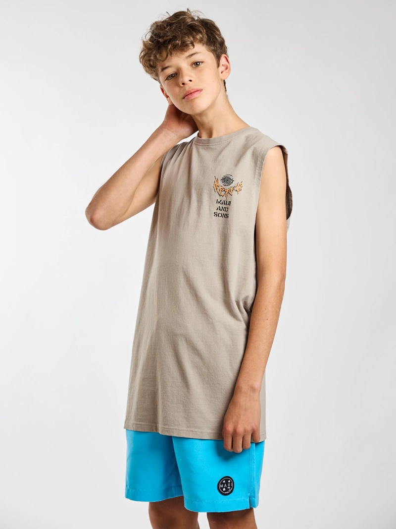 POLERA SM BREAKER BEIGE INFANTIL MAUI AND SONS - 7