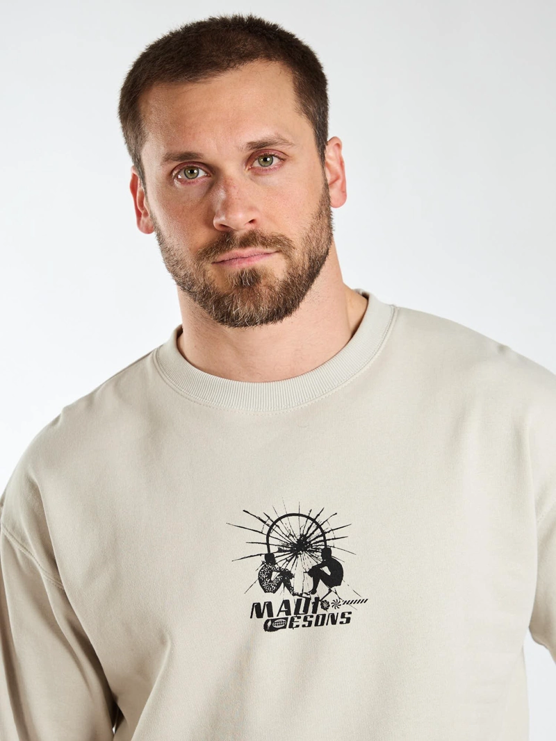 POLERON CR PALMS BEIGE HOMBRE MAUI AND SONS - 5