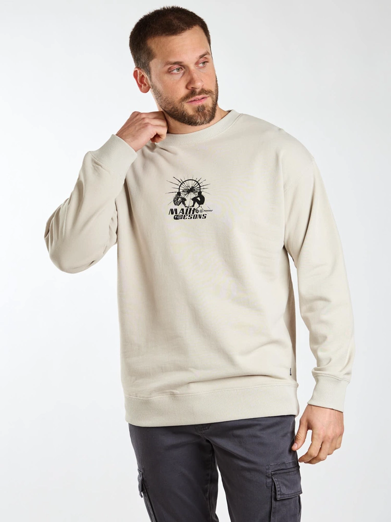 POLERON CR PALMS BEIGE HOMBRE MAUI AND SONS - 6