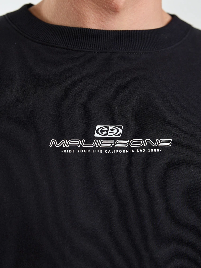 POLERON CR ESSENTIAL NEGRO HOMBRE MAUI AND SONS - 5