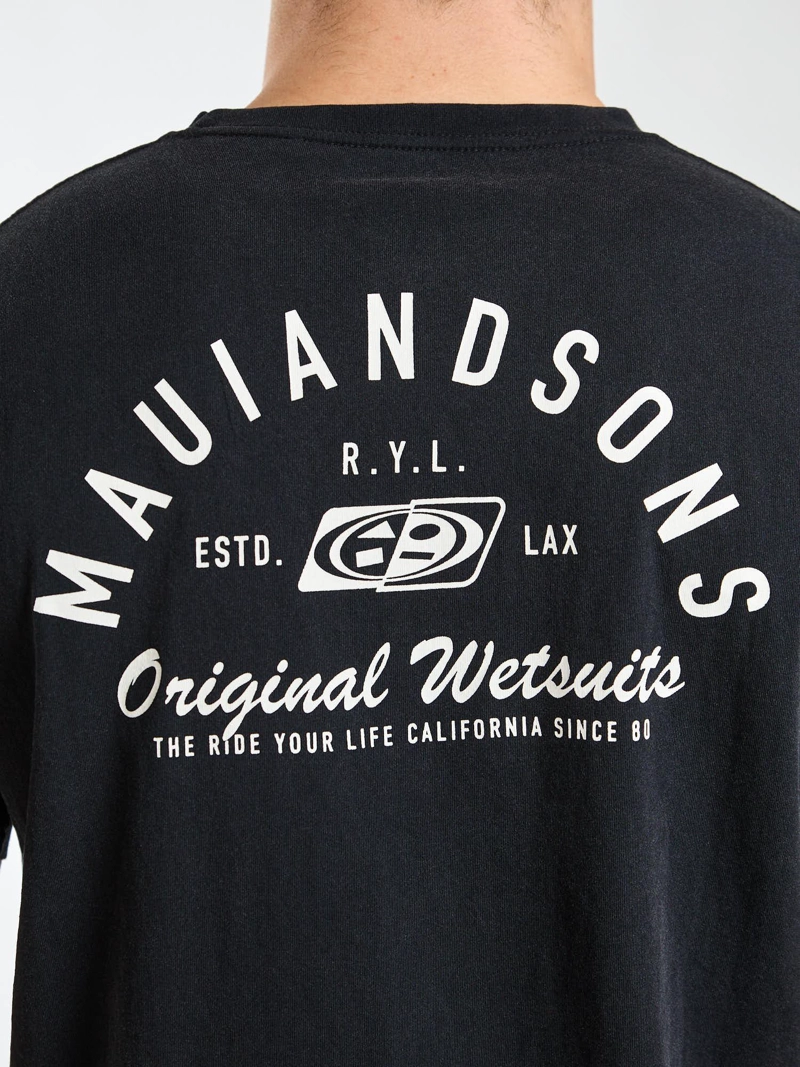 POLERA MC SOUL NEGRO HOMBRE MAUI AND SONS - 5