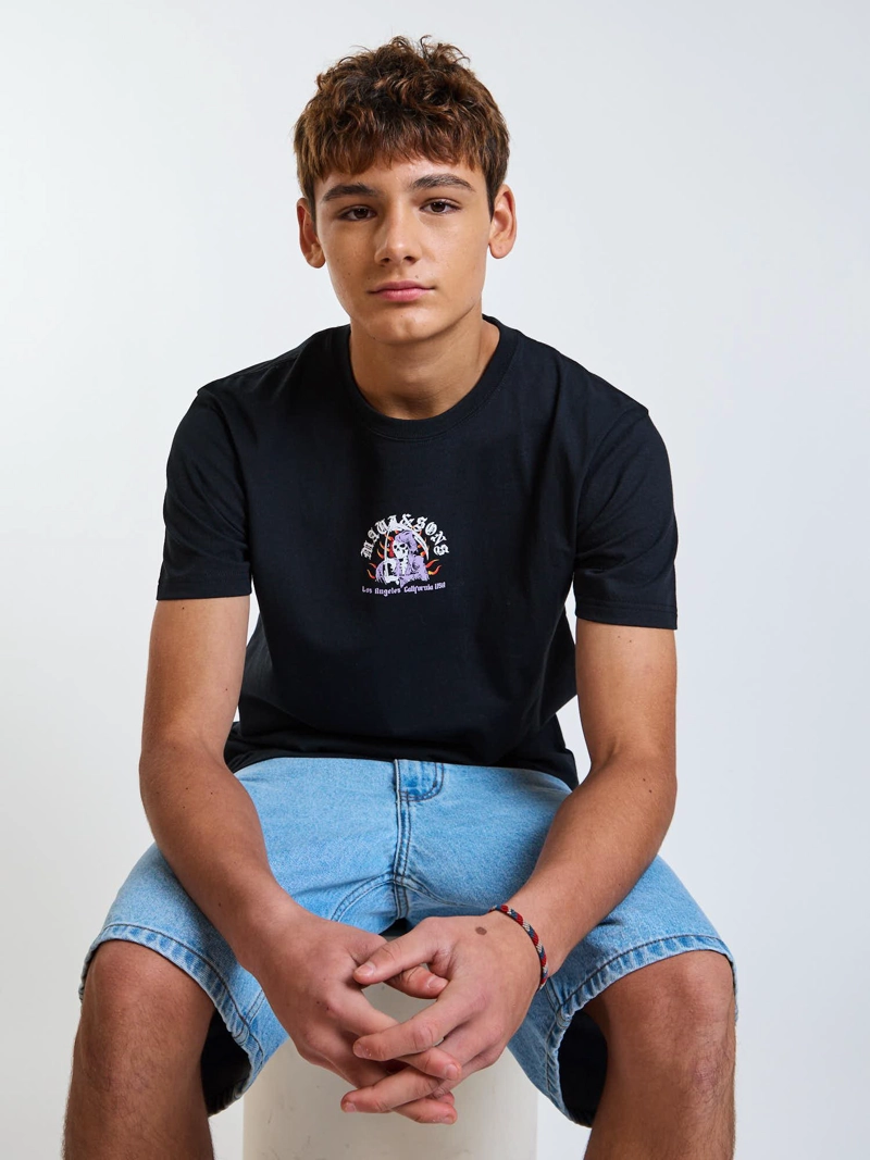 POLERA MC TRIBAL NEGRO INFANTIL MAUI AND SONS - 8