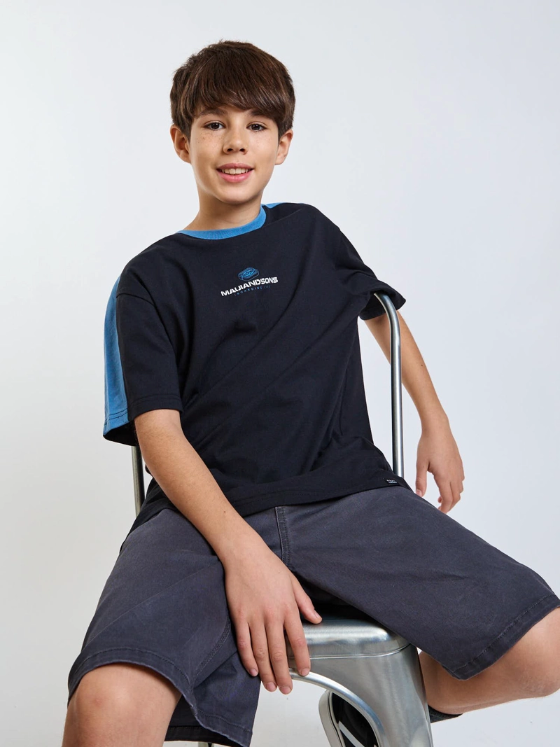 POLERA MC RIDE NEGRO INFANTIL MAUI AND SONS - 7