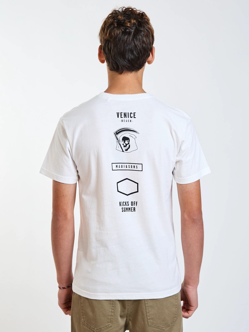 POLERA MC BARREL BLANCO INFANTIL MAUI AND SONS - 2