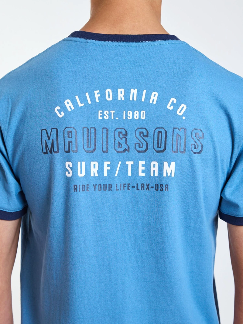 POLERA MC RADICAL CELESTE INFANTIL MAUI AND SONS - 4
