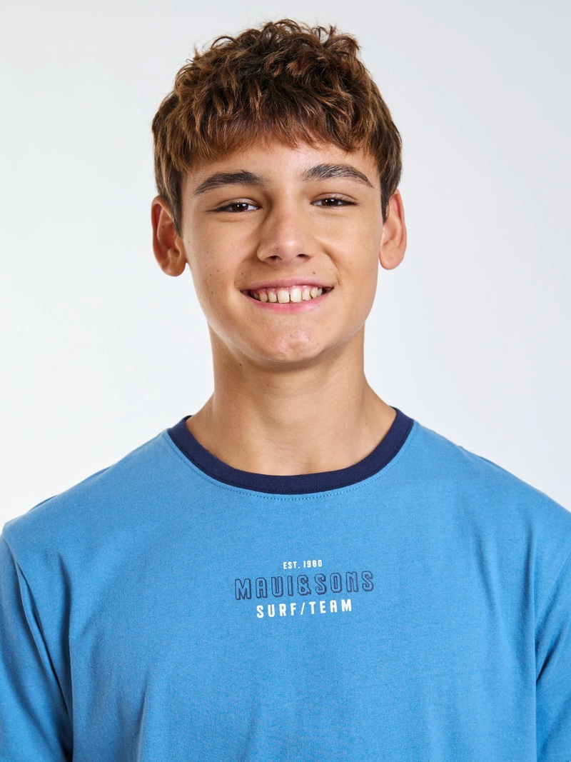 POLERA MC RADICAL CELESTE INFANTIL MAUI AND SONS - 5
