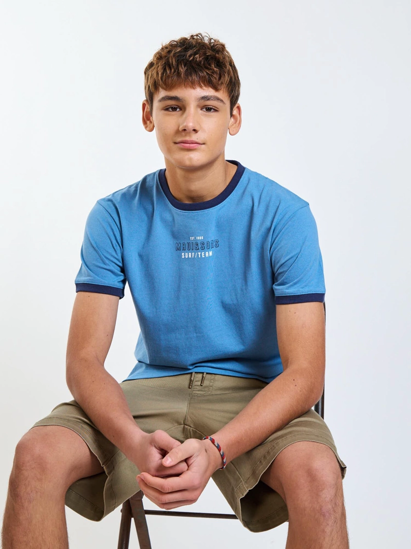 POLERA MC RADICAL CELESTE INFANTIL MAUI AND SONS - 8