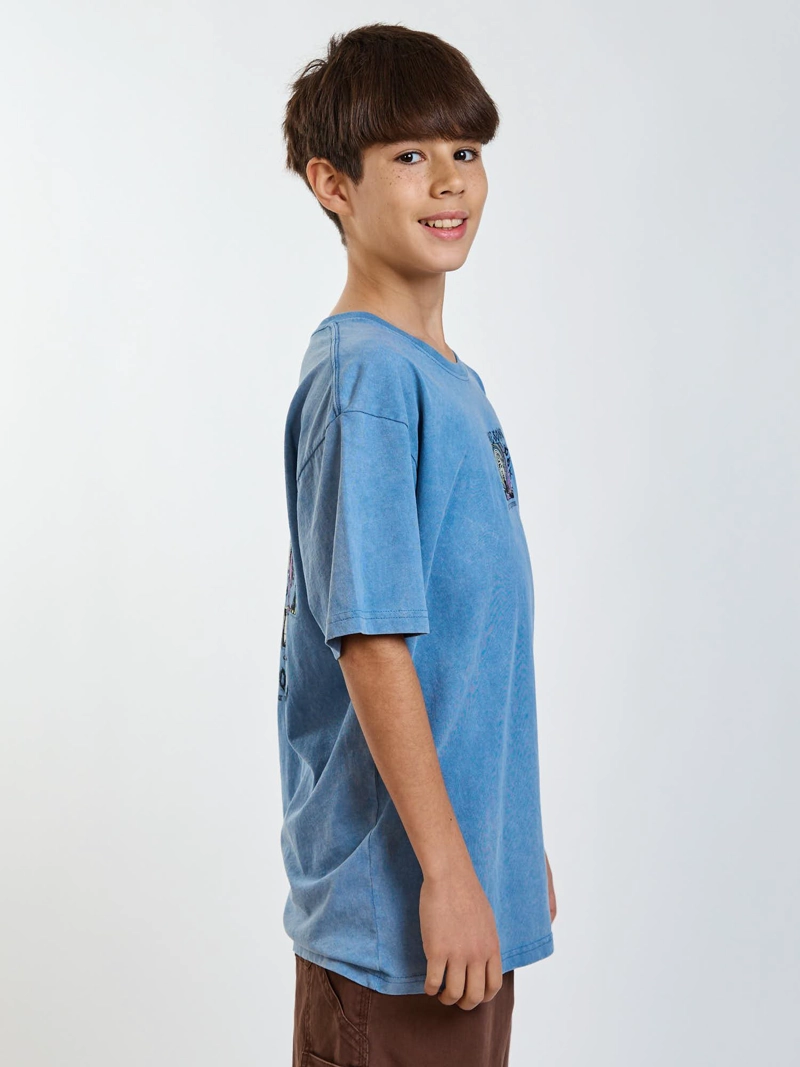 POLERA MC ENDLESS CELESTE INFANTIL MAUI AND SONS - 3