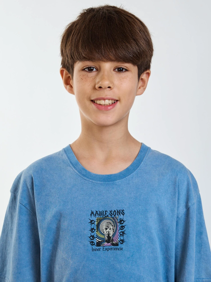 POLERA MC ENDLESS CELESTE INFANTIL MAUI AND SONS - 5