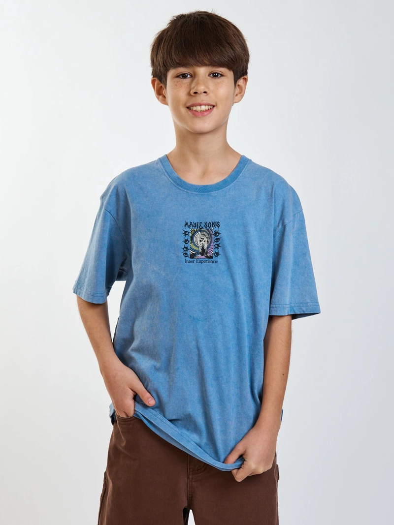 POLERA MC ENDLESS CELESTE INFANTIL MAUI AND SONS - 7