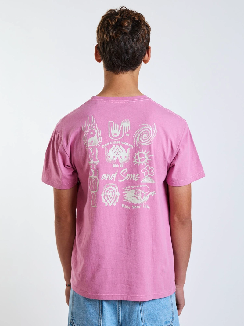POLERA MC ISLAND ICONS ROSADO INFANTIL MAUI AND SONS - 2
