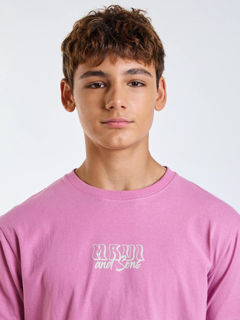 POLERA MC ISLAND ICONS ROSADO INFANTIL MAUI AND SONS - 5