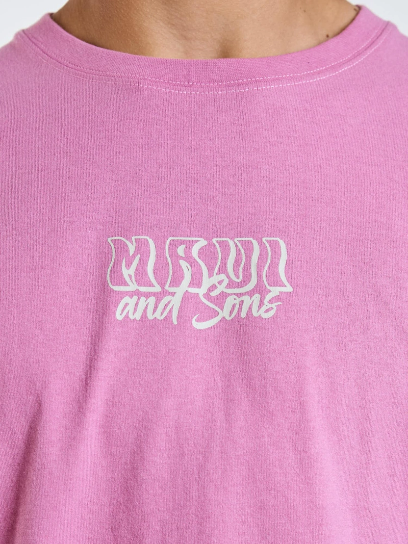 POLERA MC ISLAND ICONS ROSADO INFANTIL MAUI AND SONS - 6