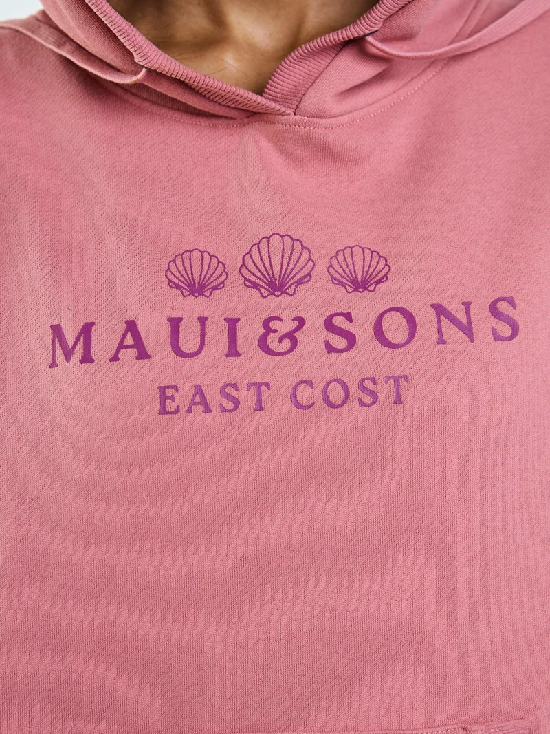 POLERON CANGURO JAZMIN ROSADO MUJER MAUI AND SONS - 5