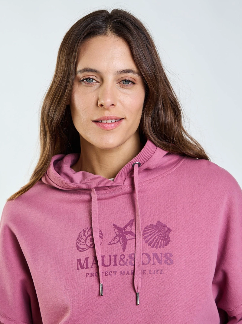 POLERON CANGURO KIRA ROSADO MUJER MAUI AND SONS - 5
