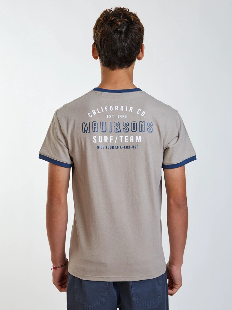POLERA MC RADICAL BEIGE INFANTIL MAUI AND SONS - 2