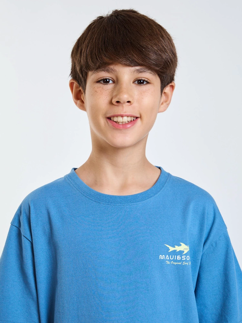POLERA MC WILD CELESTE INFANTIL MAUI AND SONS - 5