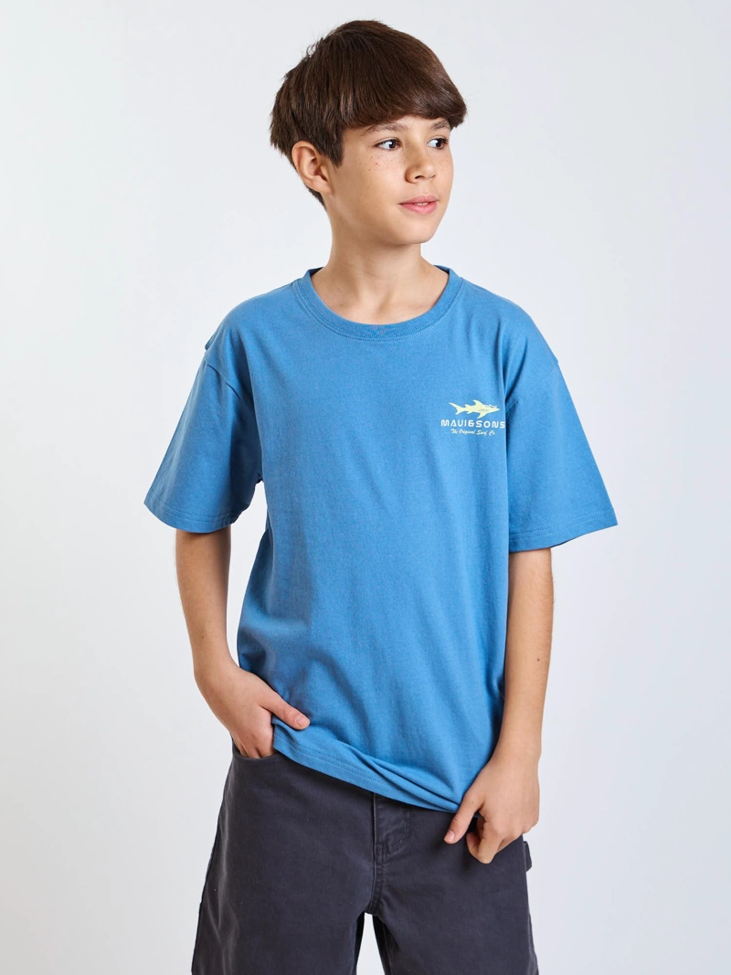 POLERA MC WILD CELESTE INFANTIL MAUI AND SONS - 7