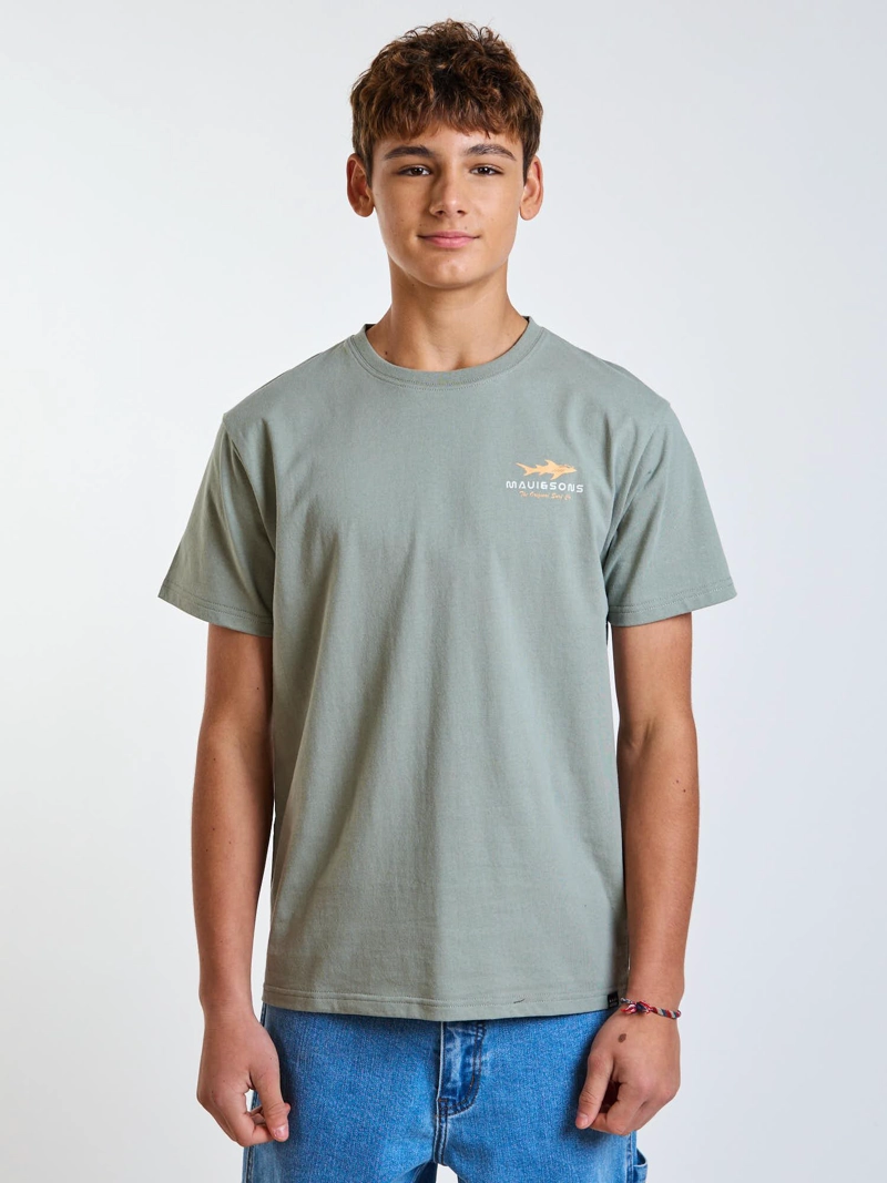 POLERA MC WILD VERDE INFANTIL MAUI AND SONS - 1