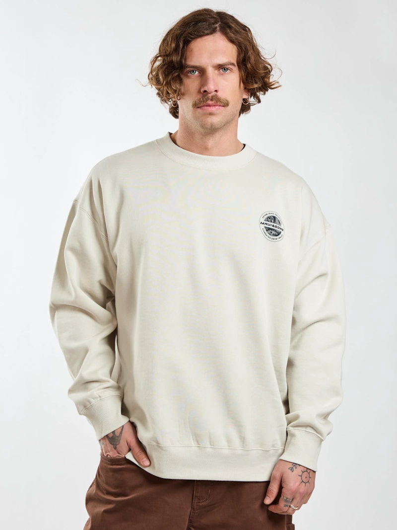 POLERON CR STAMP BLANCO HOMBRE MAUI AND SONS - 1