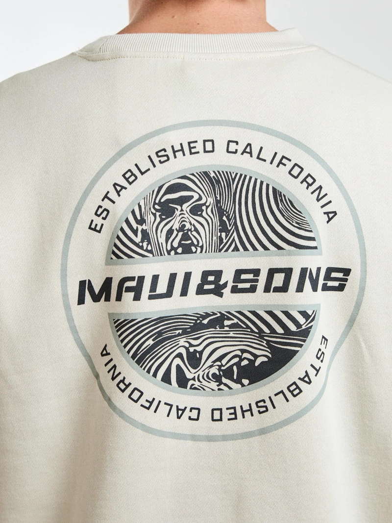 POLERON CR STAMP BLANCO HOMBRE MAUI AND SONS - 4