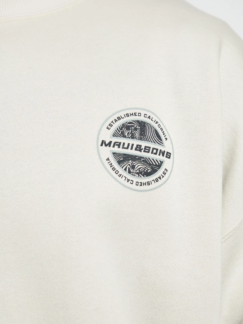 POLERON CR STAMP BLANCO HOMBRE MAUI AND SONS - 6